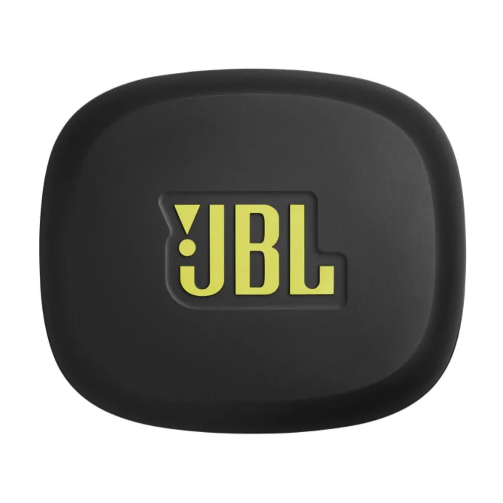 Estuche de carga cerrado del JBL Endurance Zone con logo JBL