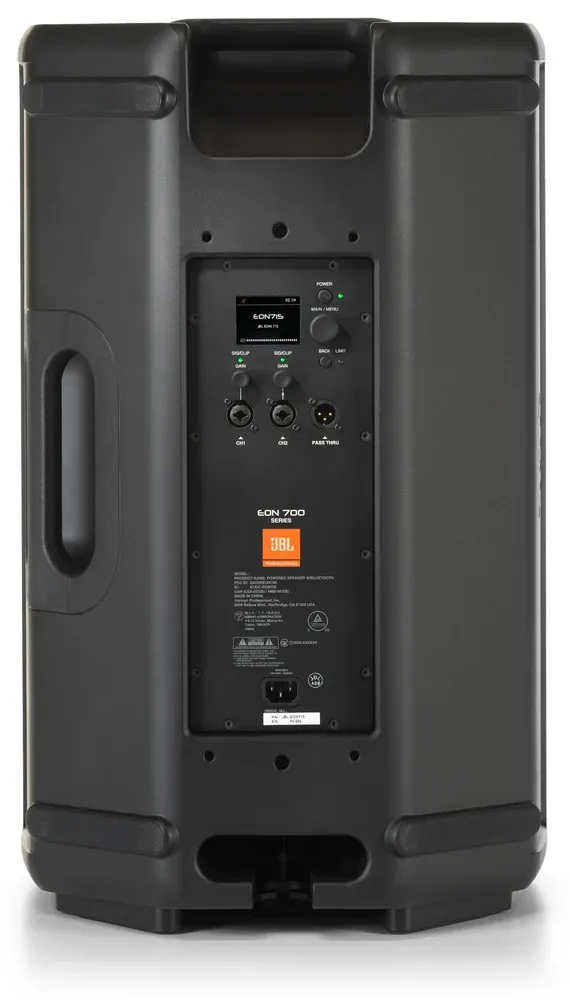 Vista trasera completa del JBL EON715