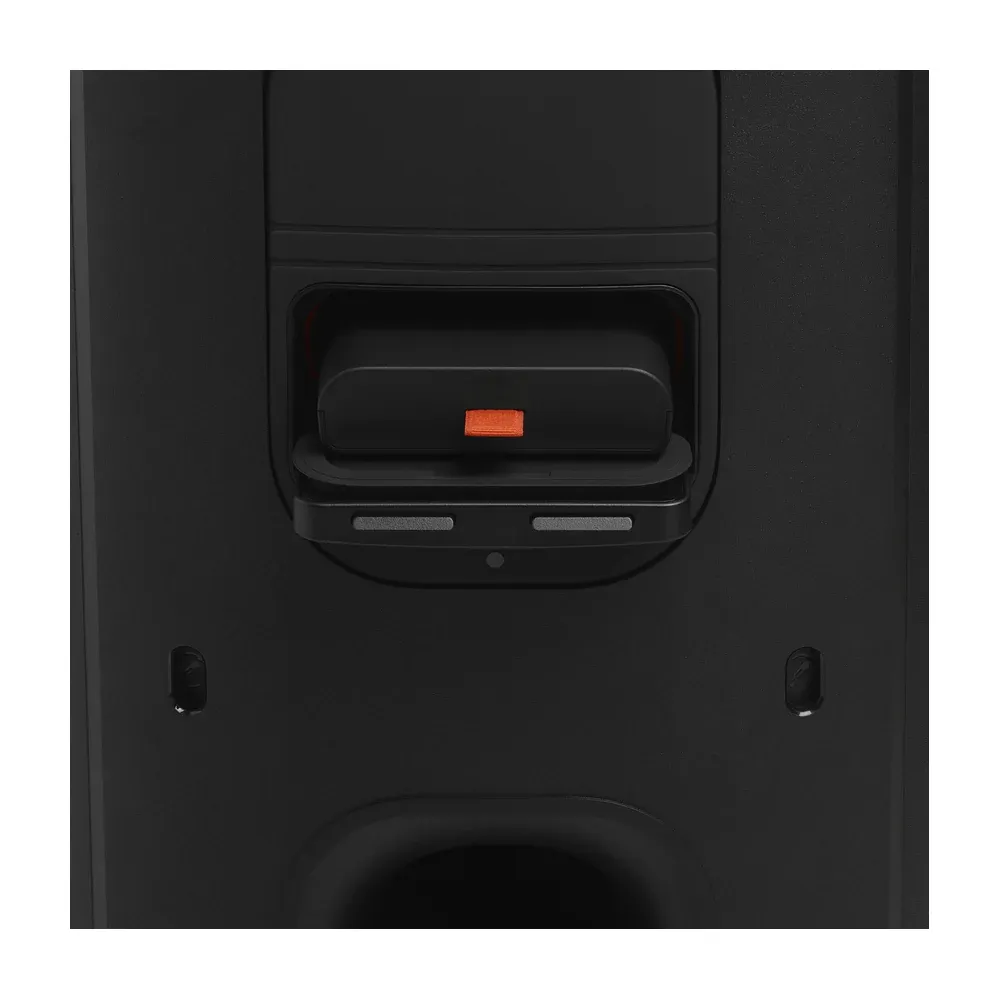 Compartimiento de la batería intercambiable del JBL PartyBox 330