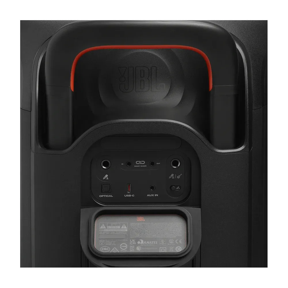 Panel de conexiones del JBL PartyBox 330 en negro