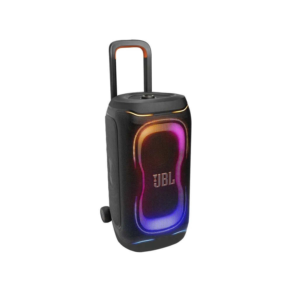 JBL PartyBox 330 en negro, vista de tres cuartos