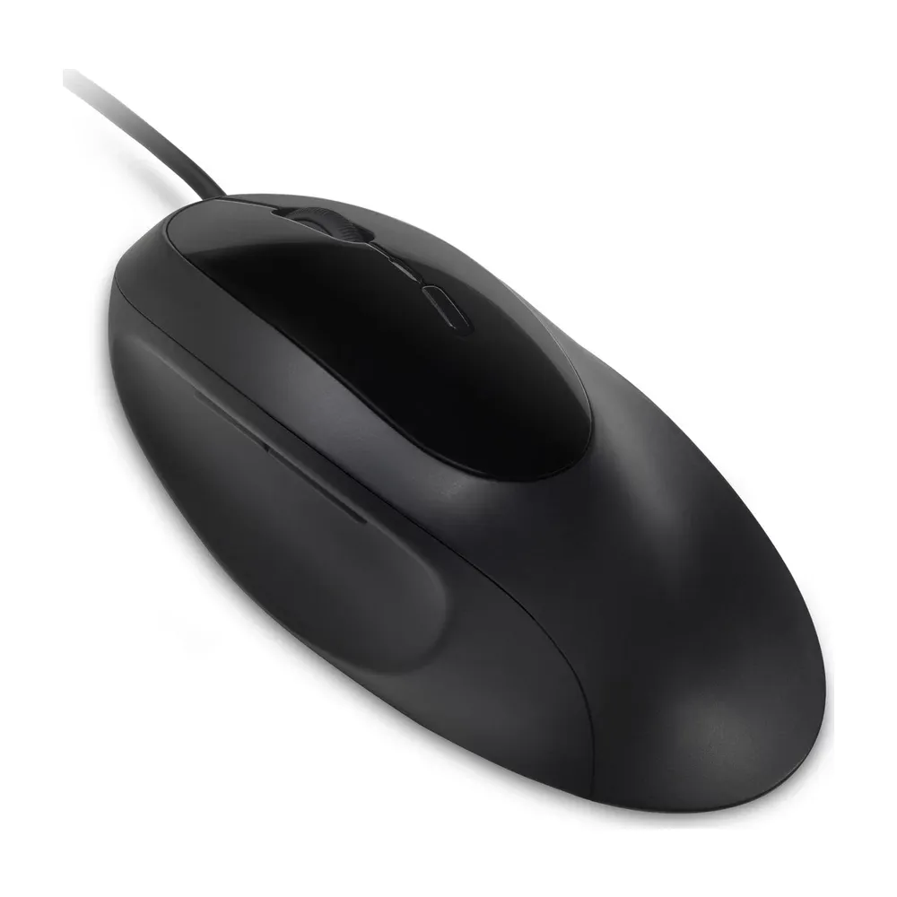 Kensington Pro Fit Ergo con cable visto en tres cuartos
