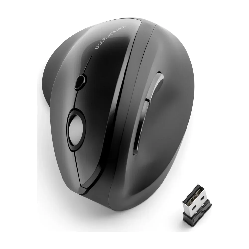 Kensington Pro Fit Ergo Vertical visto desde arriba junto a su nano receptor