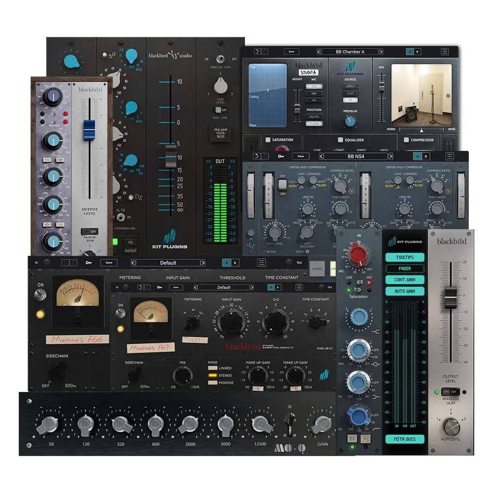 <strong>Siete plug-ins: compresion, reverb, EQ y channel strips</strong>