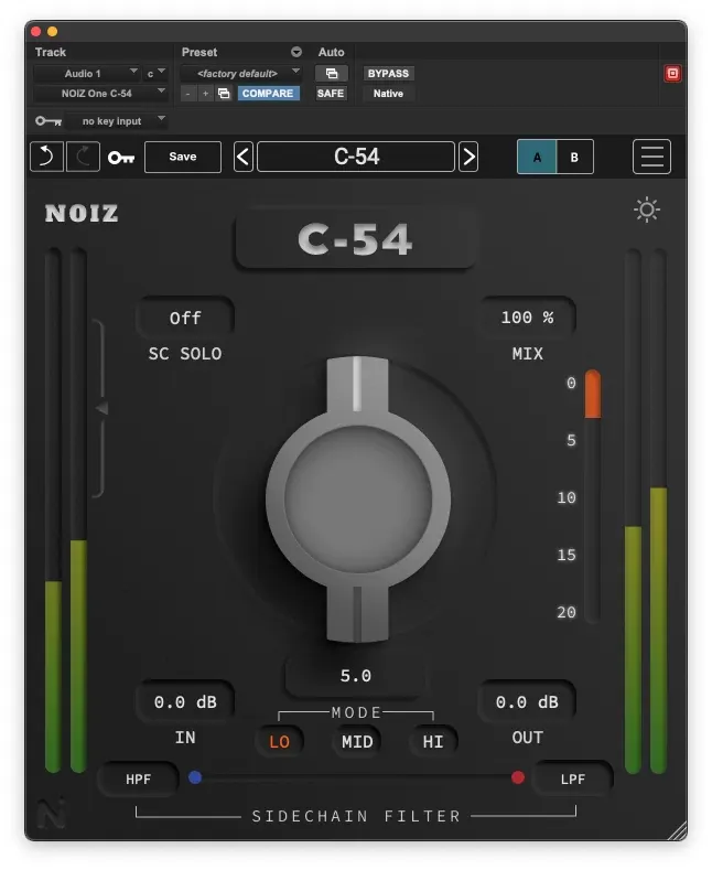 <strong>Modos, sidechain y control preciso</strong>