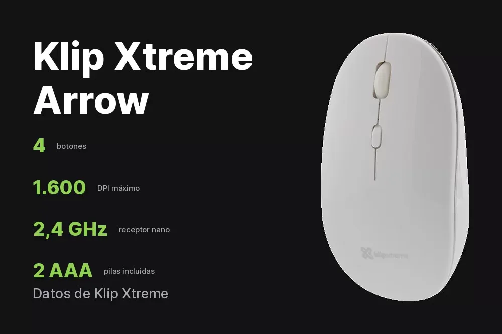Panel de datos del Klip Xtreme Arrow