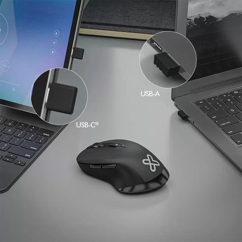 Klip Xtreme Biglider con sus receptores USB-C y USB-A