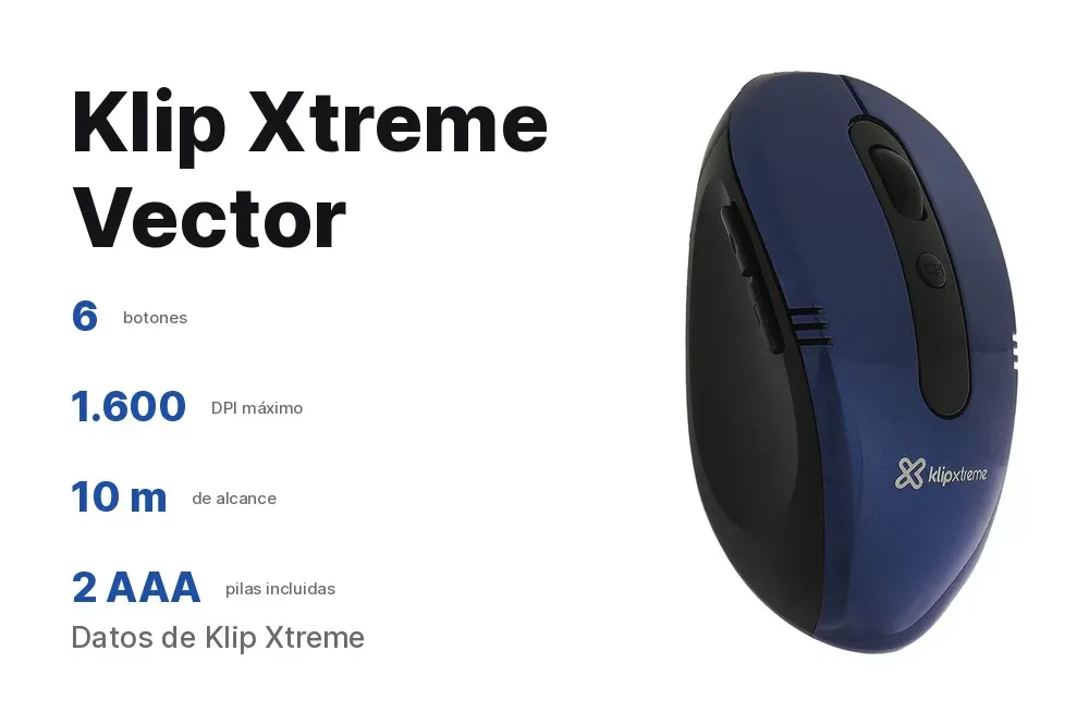 Panel de datos del Klip Xtreme Vector