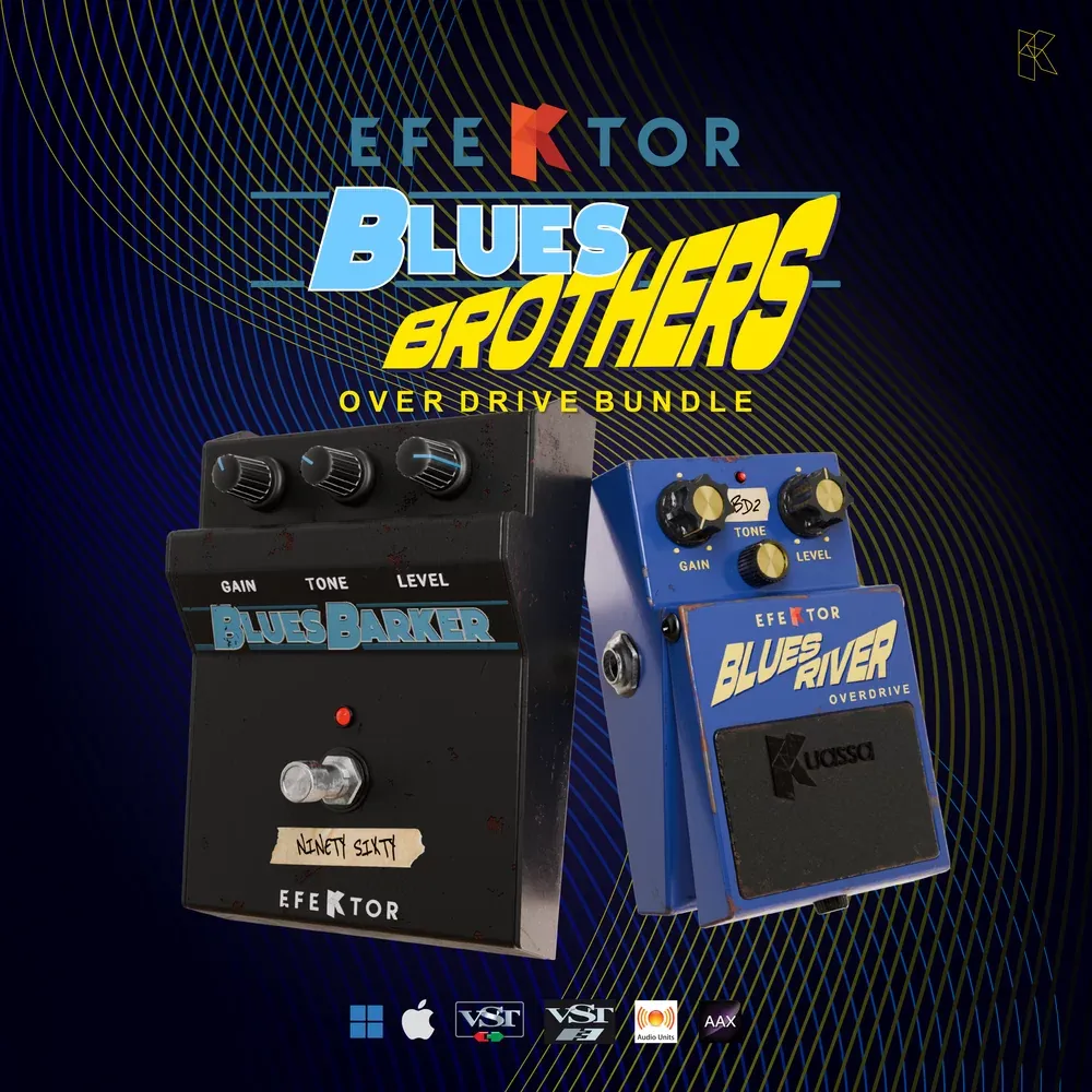 KUASSA Efektor Blues Brother Bundle – Bundle de Overdrives para Guitarra