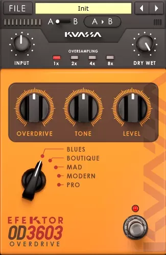 Distorsión, overdrive y fuzz Efektor