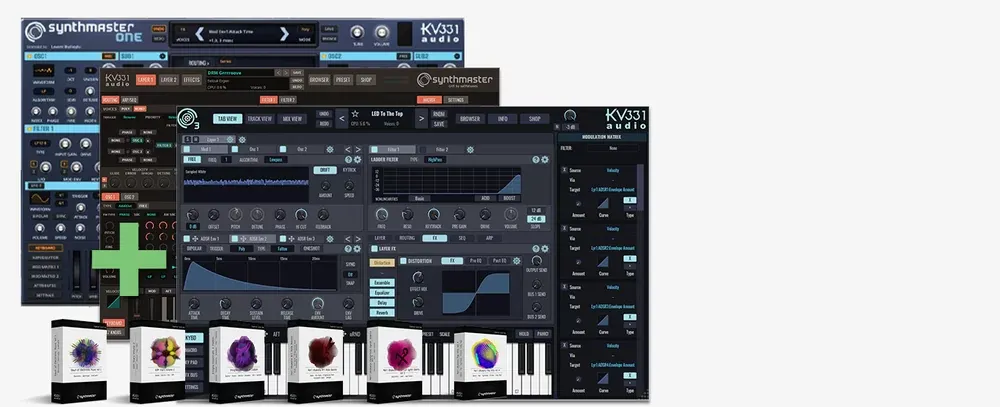 KV331 Audio SynthMaster Producer Bundle – Bundle de Sintetizador Virtual