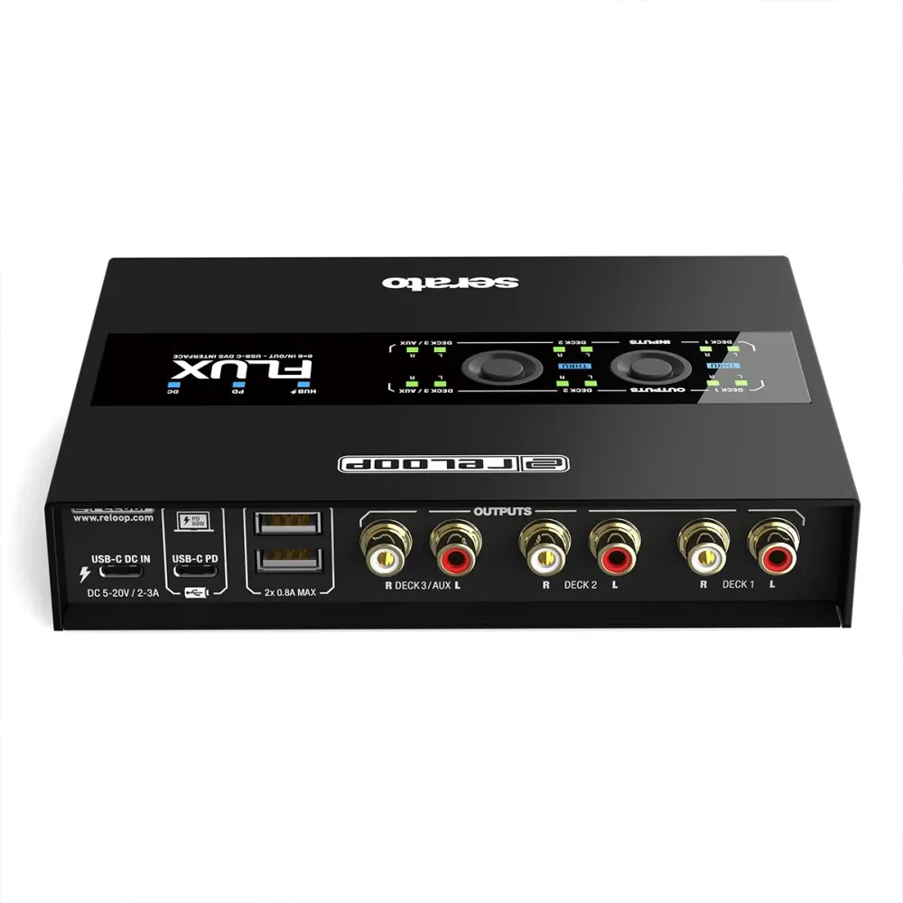 Reloop Flux – Interfaz DVS USB-C Serato DJ Pro