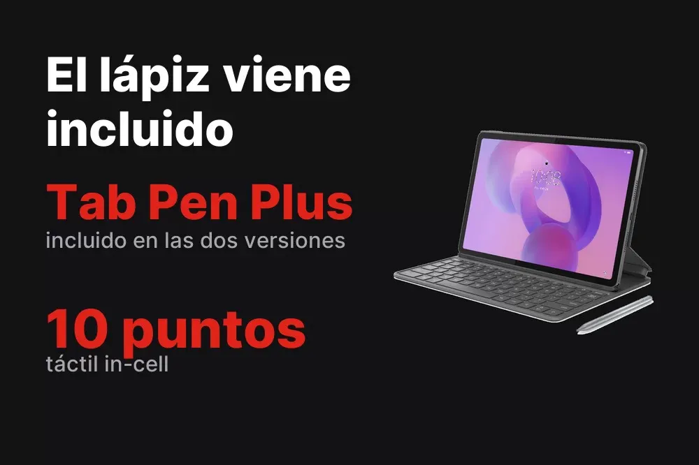 Lápiz Lenovo Tab Pen Plus incluido con la Idea Tab
