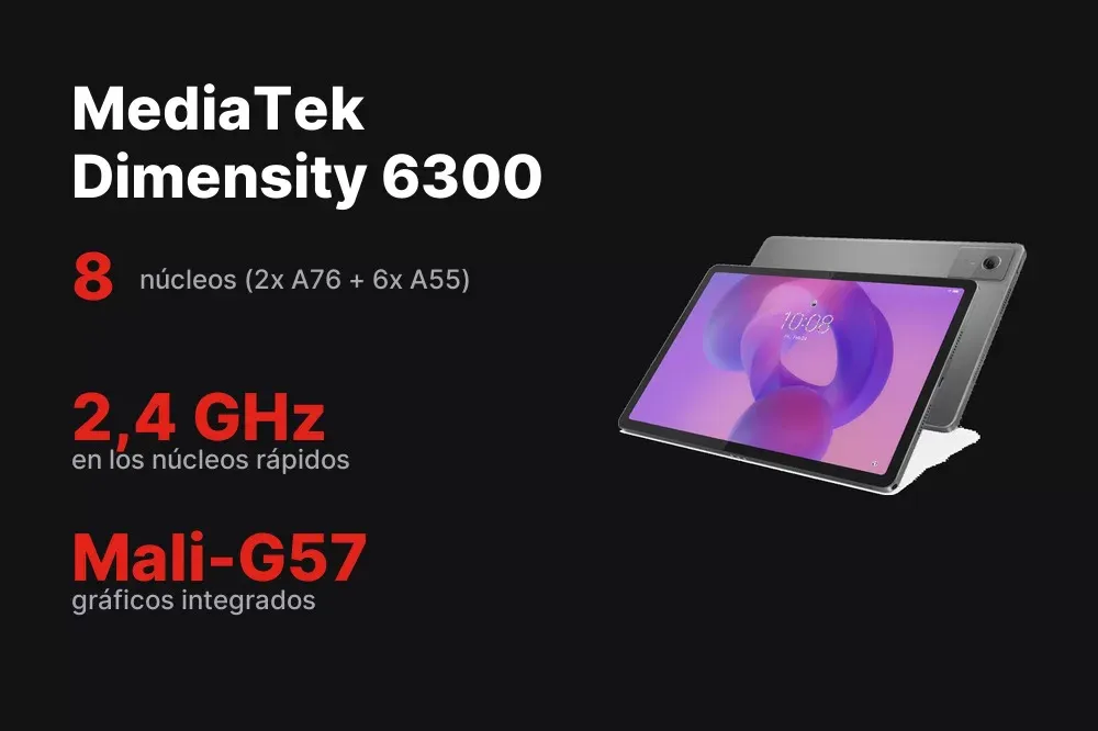 Procesador MediaTek Dimensity 6300 de la Lenovo Idea Tab
