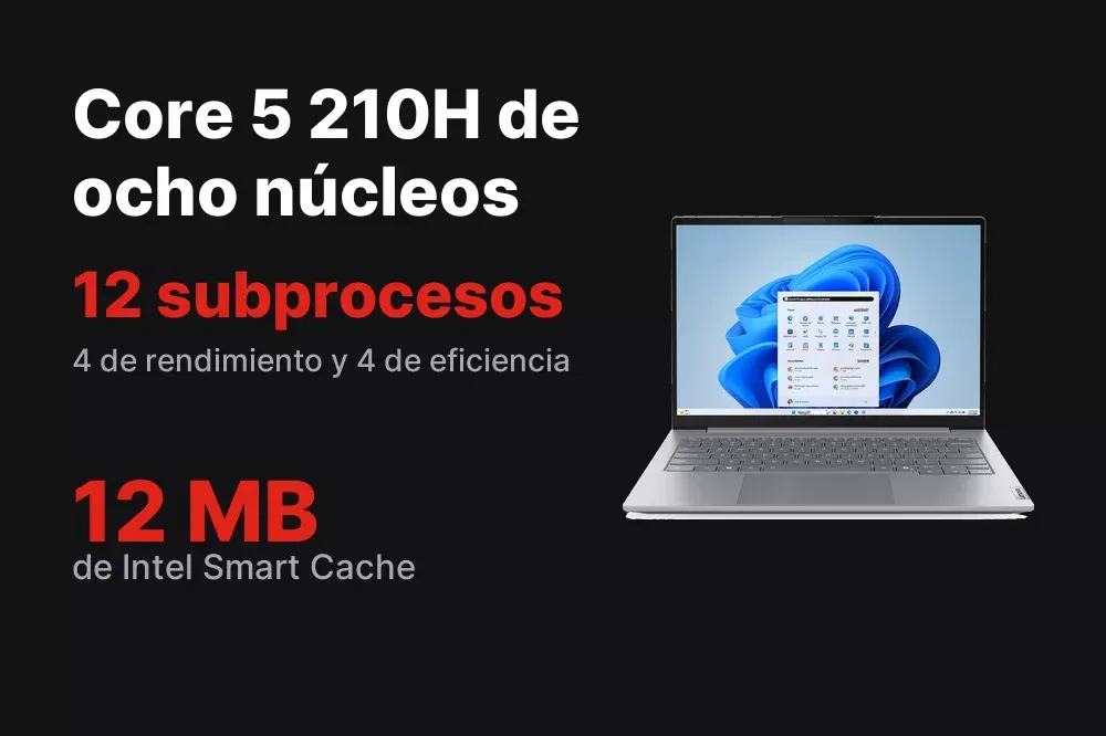 Intel Core 5 210H de ocho núcleos del ThinkBook 14 G9
