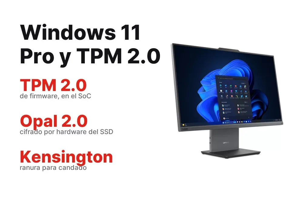 Windows 11 Pro y TPM 2.0 del ThinkCentre neo 50a 24