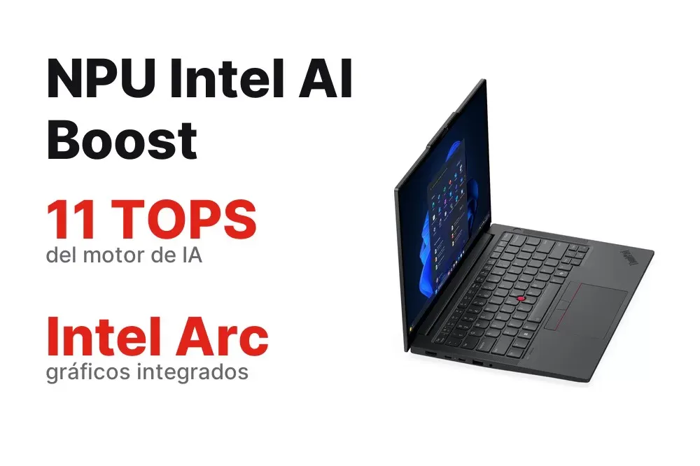 NPU Intel AI Boost de 11 TOPS del ThinkPad E14 Gen 7