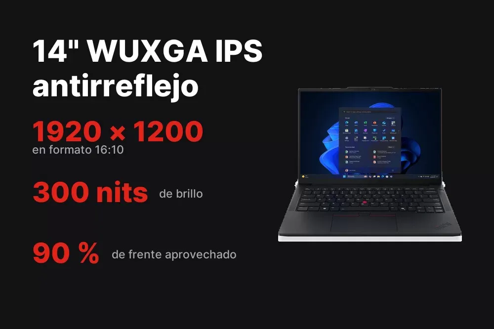 Pantalla WUXGA IPS de 14 pulgadas del ThinkPad E14 Gen 7