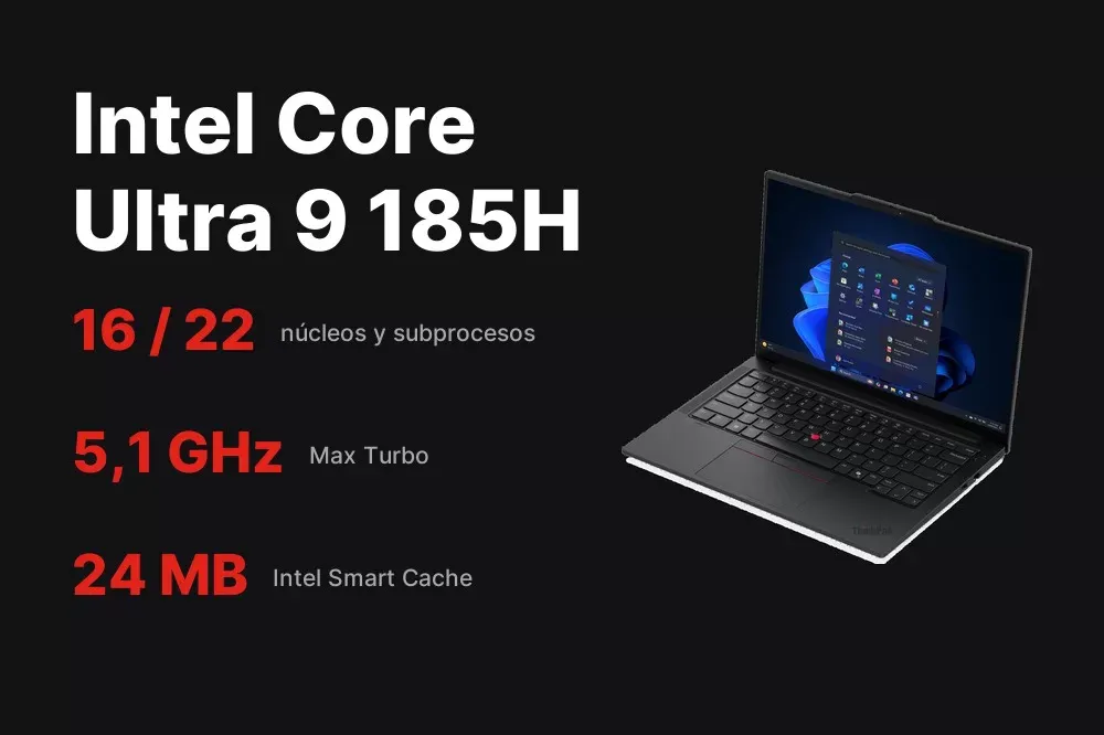 Procesador Intel Core Ultra 9 185H del ThinkPad E14 Gen 7