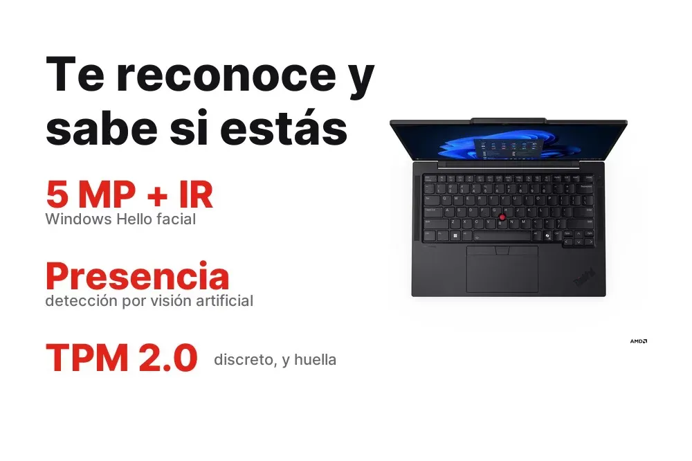 Cámara con infrarrojo y detección de presencia del ThinkPad T14s Gen 6