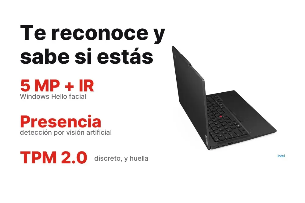 Cámara con infrarrojo y detección de presencia del ThinkPad T14s Gen 6 táctil