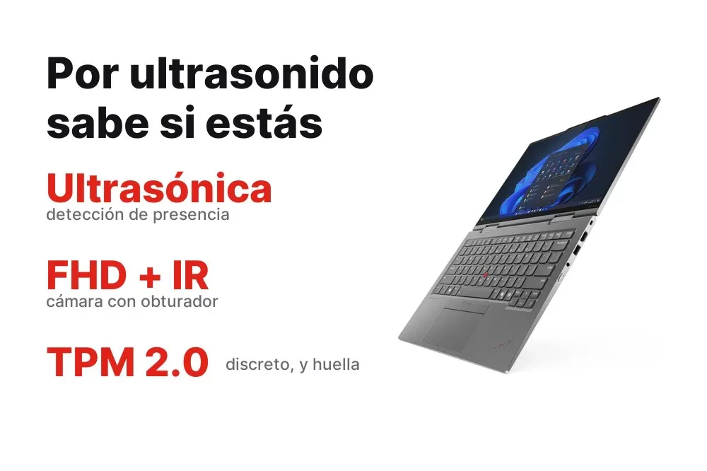 Detección de presencia por ultrasonido del ThinkPad X1 2-en-1 Gen 10