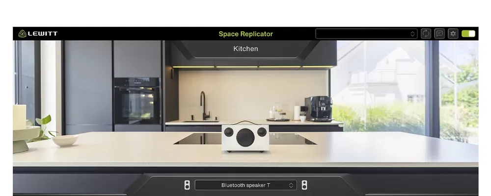 Cocina con parlante Bluetooth en Space Replicator Essential