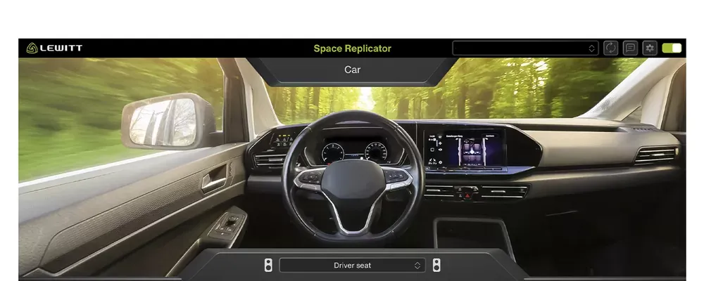 Comprobación de mezcla en el auto con Space Replicator Essential