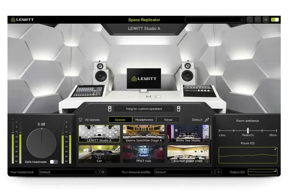 Control de ambiente y Room EQ en Space Replicator