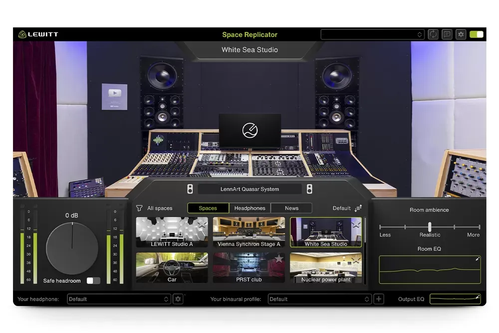 White Sea Studio en Space Replicator con sistema LennArt Audio Quasar