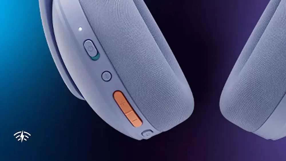 Detalle de los controles del Logitech G325 en la copa