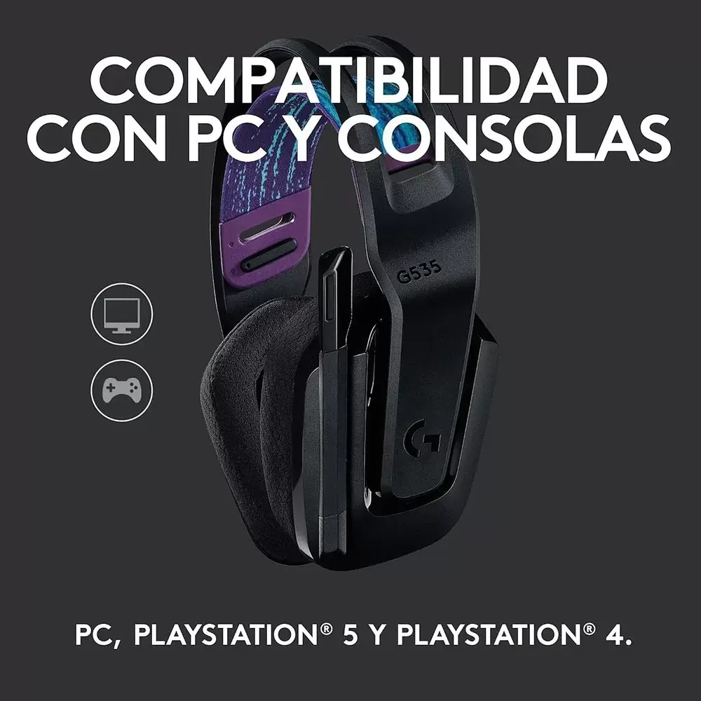 Compatibilidad del Logitech G535 con PC, PlayStation 5 y PlayStation 4