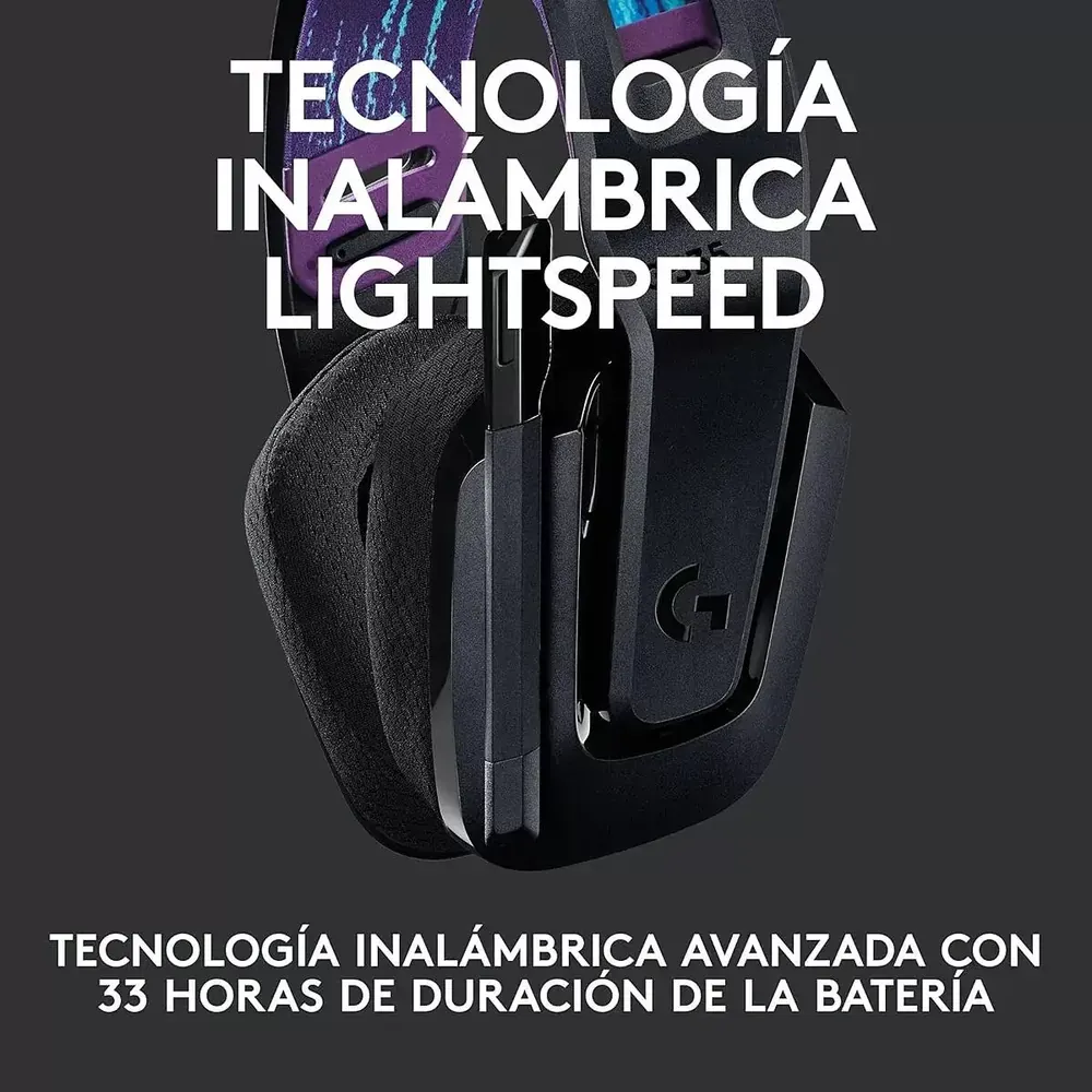 Tecnología inalámbrica LIGHTSPEED del Logitech G535 con 33 horas de batería