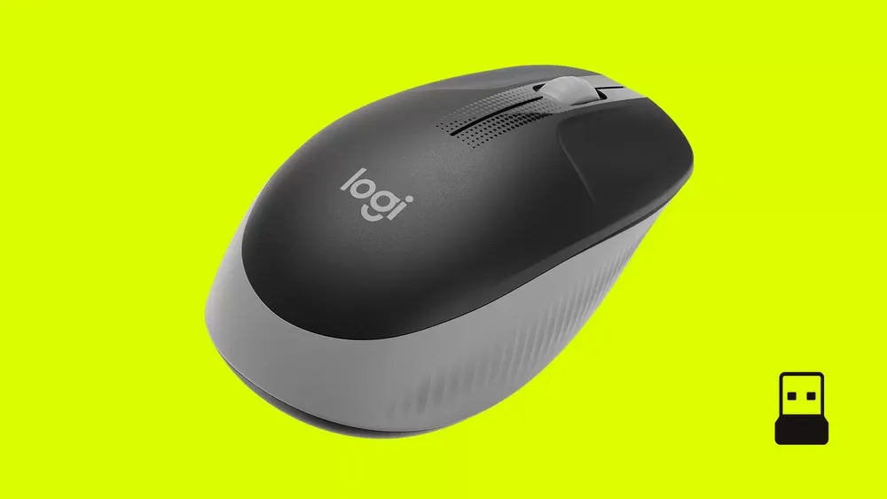 Logitech M190 grafito con su nano receptor USB