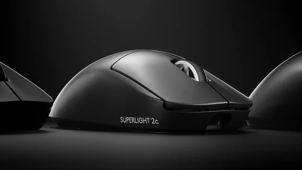 Logitech PRO X SUPERLIGHT 2c negro, forma compacta
