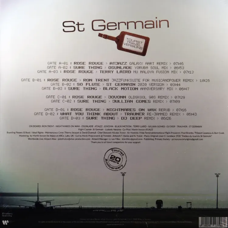 洋楽 DJATU & GROUP GERONIMO II VOL. IV LP St Germain – Tourist Travel Versions | Vinilo 2LP