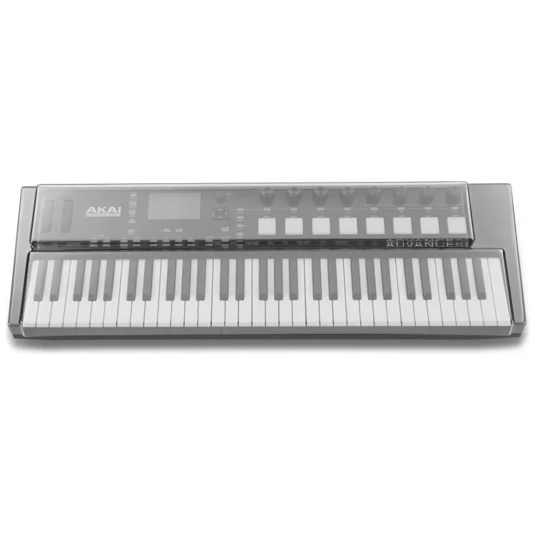 Vista superior del Akai Advance 61 con la tapa Decksaver puesta