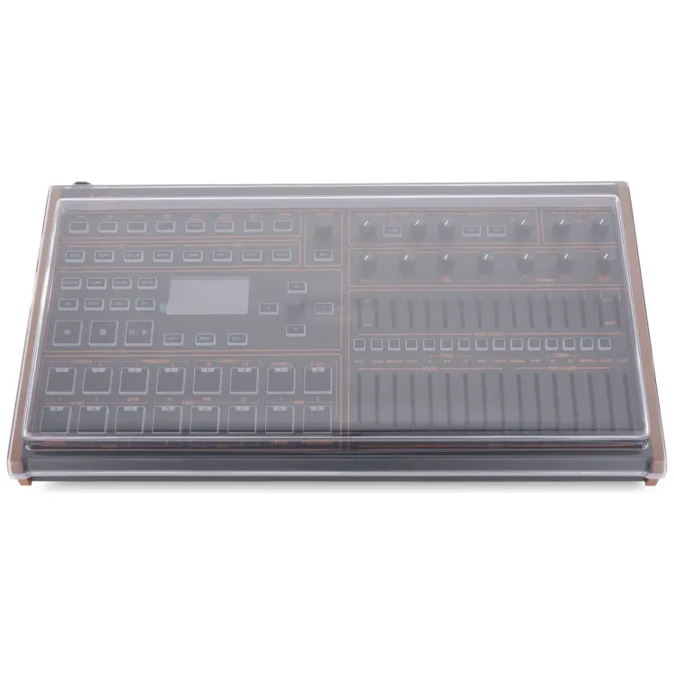 Vista superior del Behringer LM Drum con la tapa Decksaver puesta