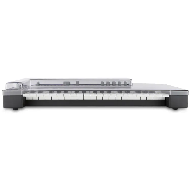 Vista superior del Elektron Analog Keys con la tapa Decksaver puesta
