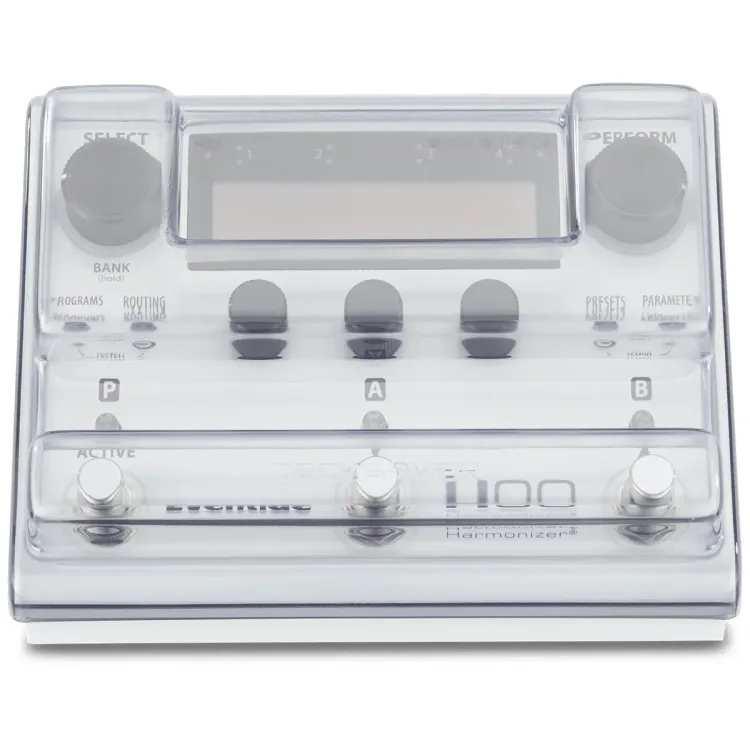 Vista superior del Eventide H90 Harmonizer con la tapa Decksaver puesta