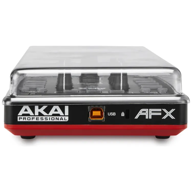 Perfil lateral de la tapa Decksaver sobre el Akai AFX y AMX
