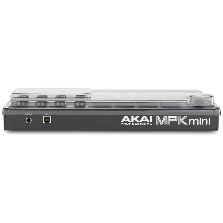 Perfil lateral de la tapa Decksaver sobre el Akai MPK Mini MK3