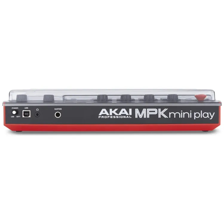 Perfil lateral de la tapa Decksaver sobre el Akai MPK Mini Play MK3
