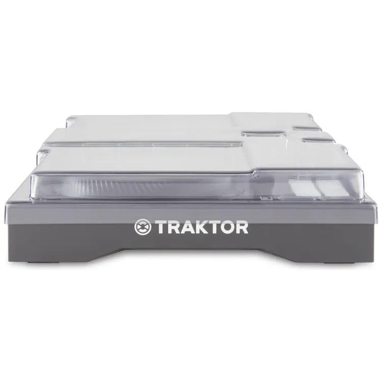 Perfil lateral de la tapa Decksaver sobre el Native Instruments Traktor Kontrol S2 MK3