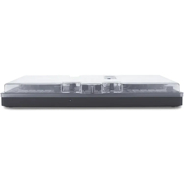 Perfil lateral de la tapa Decksaver sobre el Pioneer DJ DDJ-FLX4