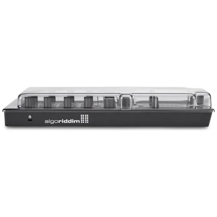 Vista superior del Reloop Mixtour con la tapa Decksaver puesta