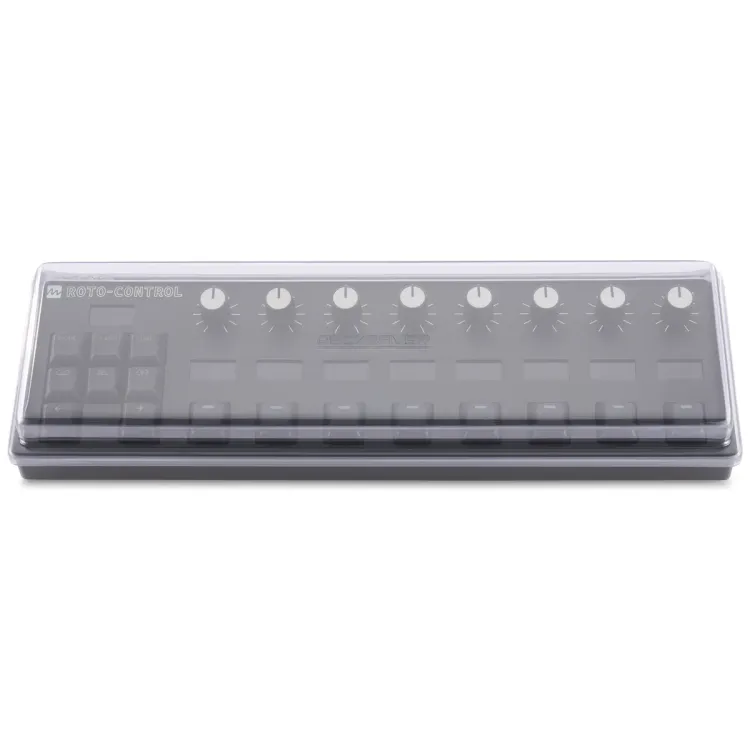 Vista superior del Melbourne Instruments Roto-Control con la tapa Decksaver puesta