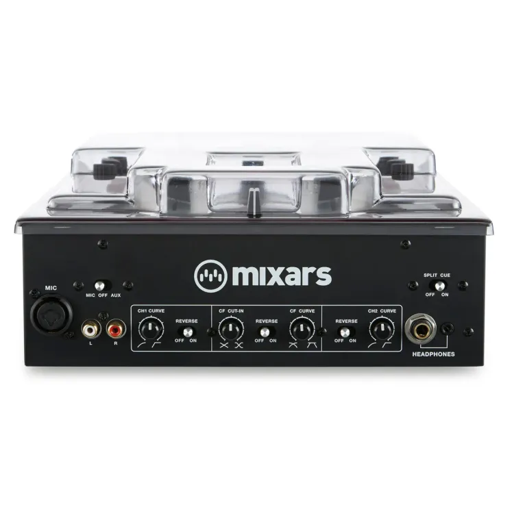 Perfil lateral de la tapa Decksaver sobre el Mixars DUO y DUO MK2