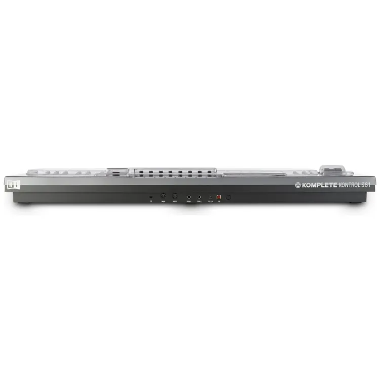 Perfil lateral de la tapa Decksaver sobre el Native Instruments Kontrol S61 MK2
