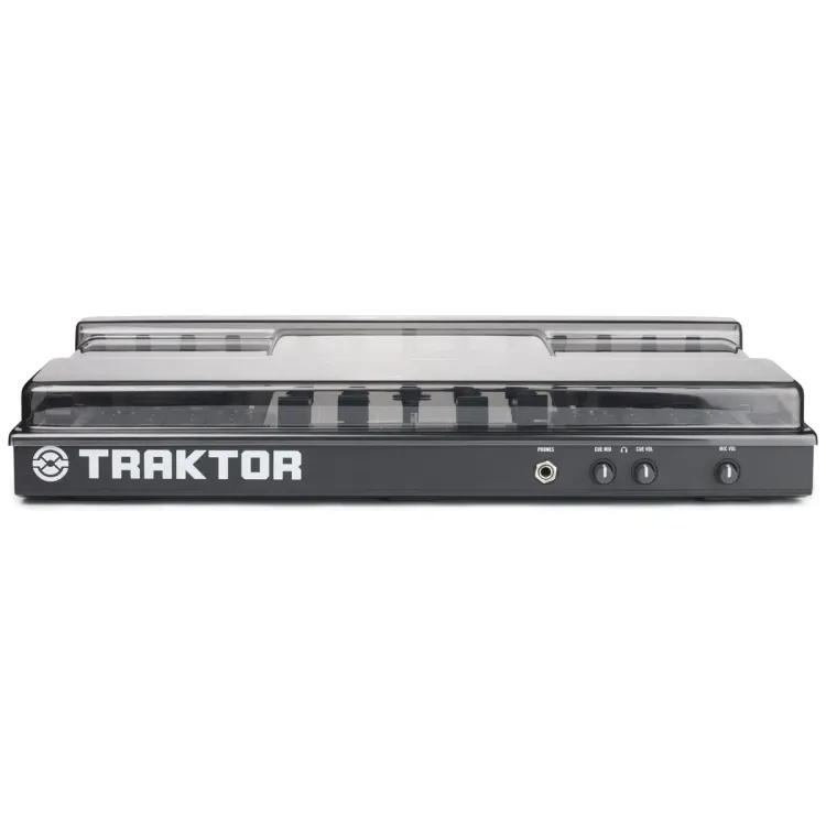Perfil lateral de la tapa Decksaver sobre el Native Instruments Traktor Kontrol S4 MK1 y MK2